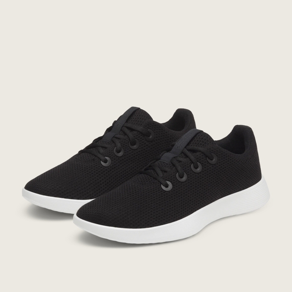 allbirds Shoes - Allbirds Tree Runner Go Womens Natural Black Sneakers Size 7